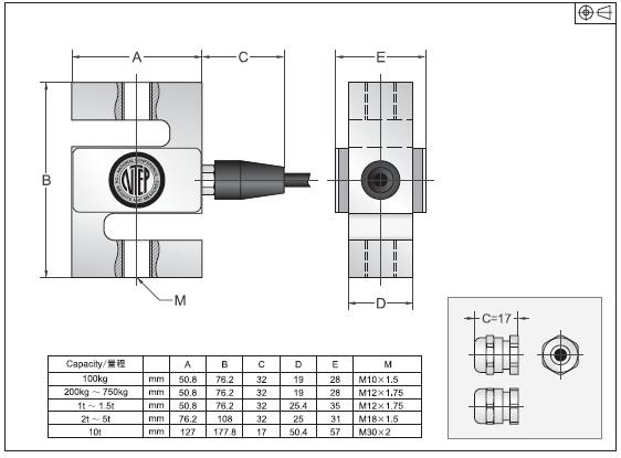 BSS-5T称重传感器