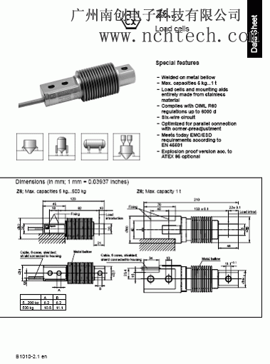 德国HBM z6fd1称重传感器