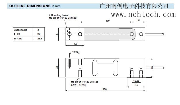 美国特迪亚1042-7kg称重传感器