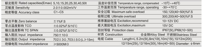 柯力BTA-5T称重传感器