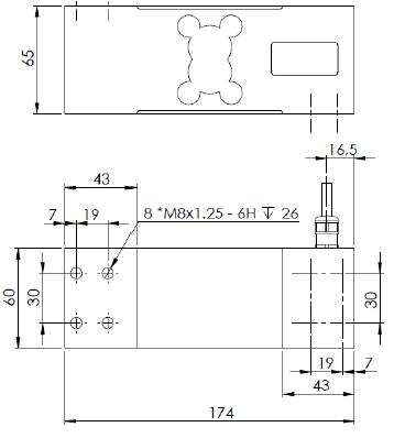 B6G-C3-200kg-3G6称重传感器