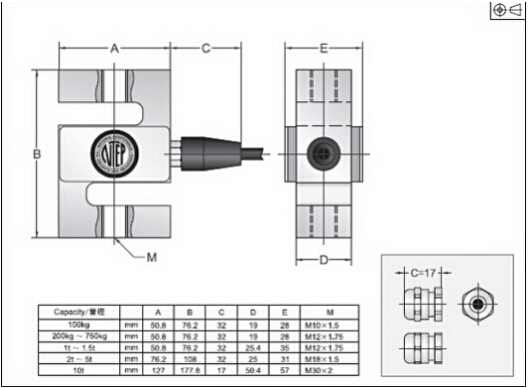 BSS-500kg产品尺寸