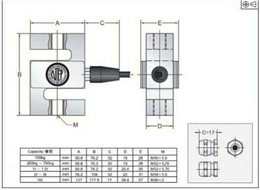 BSS-750kg产品尺寸