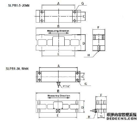 美国sensolink称重传感器 SLPB1产品尺寸