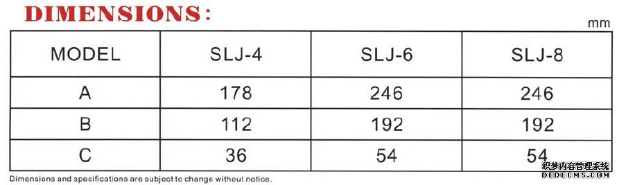 美国sensolink  SLJ接线盒产品尺寸