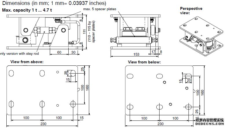 德国HBM  RTN/M2称重模块产品尺寸