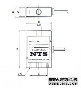 日本NTS  LRK-100N称重传感器的产品尺寸