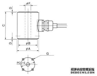 日本NTS  LCH-10KN称重传感器产品尺寸