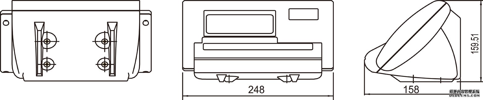 耀华XK3190-A12+台秤仪表产品尺寸