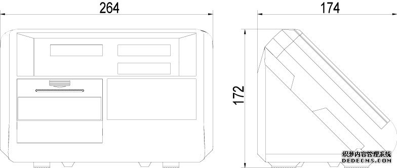  耀华XK3190-A24J3台秤仪表产品尺寸