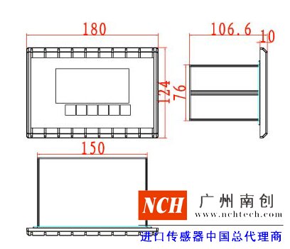 XK3190—CS6称重仪表产品尺寸